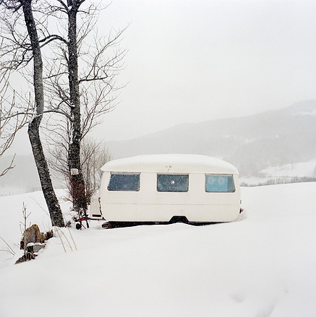 into the white